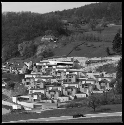 Ennetbaden, Blick vom Lägernhang in Richtung Geissberg, Neubausiedlung