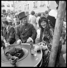 Badenfahrt 1967, kostümierte Leute