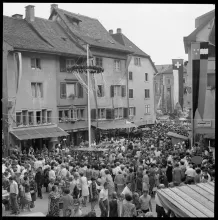 Badenfahrt, Festbesucher auf Cordulaplatz