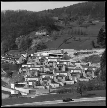 Ennetbaden, Blick vom Lägernhang in Richtung Geissberg, Neubausiedlung