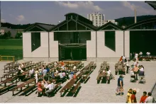 Schulzentrum Höchi, Einweihungsfest vor Aula